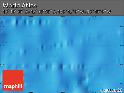 Physical Map of the Area around 12° 53' 15" S, 100° 13' 29" W