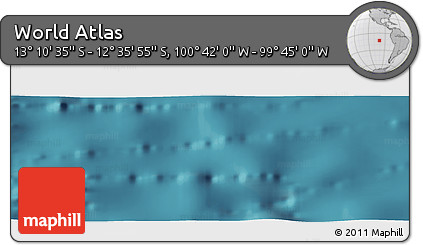 Satellite Panoramic Map of the Area around 12° 53' 15" S, 100° 13' 29" W