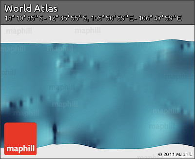 Satellite 3D Map of the Area around 12° 53' 15" S, 106° 19' 29" E
