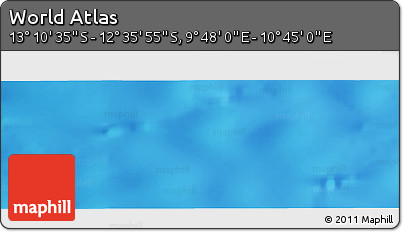 Physical Panoramic Map of the Area around 12° 53' 15" S, 10° 16' 30" E