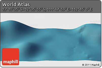 Satellite Panoramic Map of the Area around 12° 53' 15" S, 112° 16' 30" E