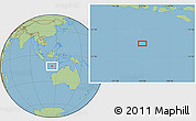 Savanna Style Location Map of the area around 12° 53' 15" S, 114° 49' 29" E