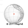 Outline Map of the Area around 12° 53' 15" S, 117° 13' 29" W, rectangular outline
