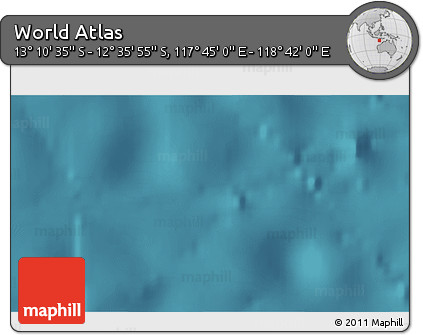 Satellite 3D Map of the Area around 12° 53' 15" S, 118° 13' 29" E