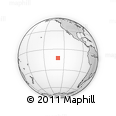Outline Map of the Area around 12° 53' 15" S, 129° 7' 30" W, rectangular outline