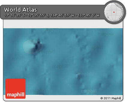 Satellite 3D Map of the Area around 12° 53' 15" S, 134° 13' 29" W