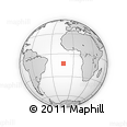 Outline Map of the Area around 12° 53' 15" S, 13° 31' 30" W, rectangular outline