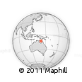 Outline Map of the Area around 12° 53' 15" S, 140° 19' 29" E, rectangular outline