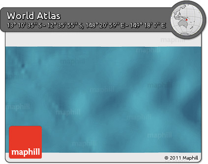 Satellite 3D Map of the Area around 12° 53' 15" S, 148° 49' 29" E