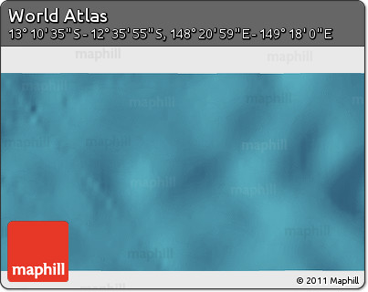 Satellite 3D Map of the Area around 12° 53' 15" S, 148° 49' 29" E