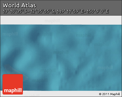 Satellite 3D Map of the Area around 12° 53' 15" S, 149° 40' 30" E