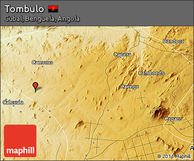 Physical 3D Map of Tombulo