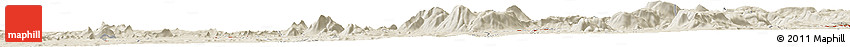 Shaded Relief Horizon Map of Tombulo