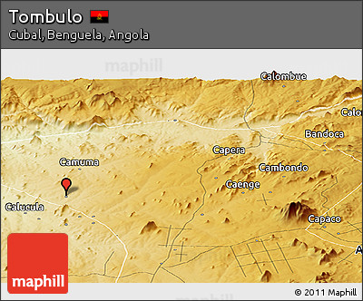 Physical Panoramic Map of Tombulo