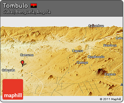 Physical Panoramic Map of Tombulo