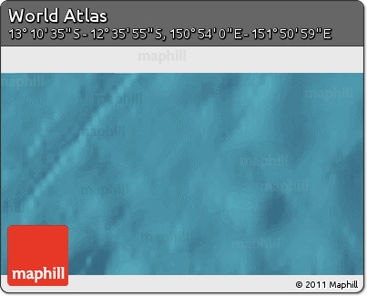 Satellite 3D Map of the Area around 12° 53' 15" S, 151° 22' 30" E