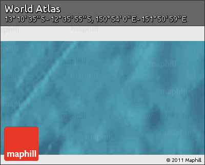 Satellite 3D Map of the Area around 12° 53' 15" S, 151° 22' 30" E
