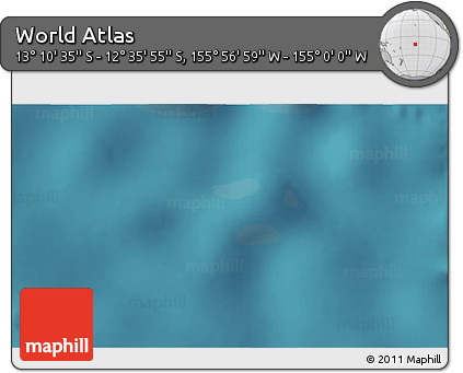 Satellite 3D Map of the Area around 12° 53' 15" S, 155° 28' 29" W