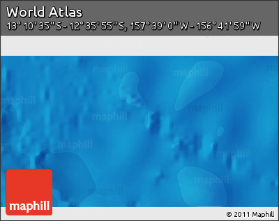 Political 3D Map of the Area around 12° 53' 15" S, 157° 10' 30" W