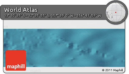Satellite Panoramic Map of the Area around 12° 53' 15" S, 157° 10' 30" W