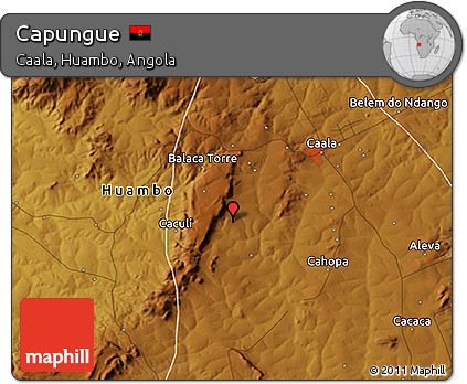 Physical 3D Map of Capungue