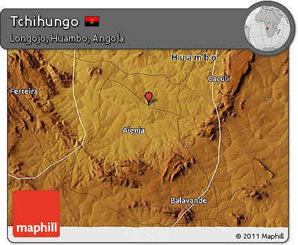 Physical 3D Map of Tchihungo