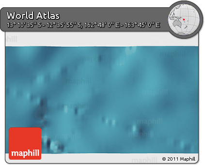 Satellite 3D Map of the Area around 12° 53' 15" S, 163° 16' 30" E