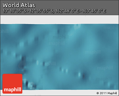 Satellite 3D Map of the Area around 12° 53' 15" S, 163° 16' 30" E