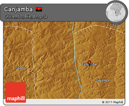 Physical 3D Map of Canjamba