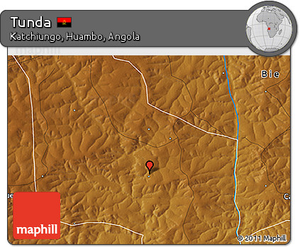 Physical 3D Map of Tunda