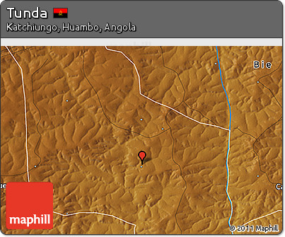 Physical 3D Map of Tunda