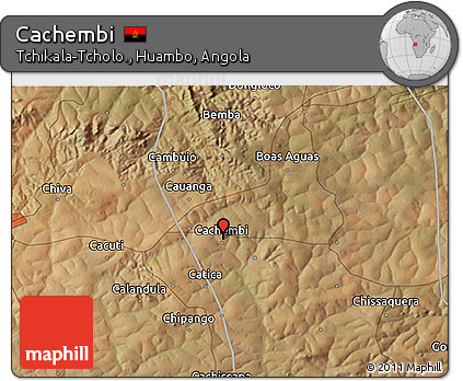 Satellite 3D Map of Cachembi