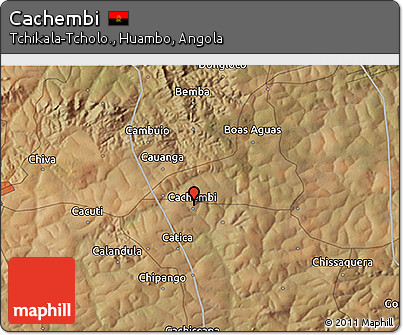Satellite 3D Map of Cachembi