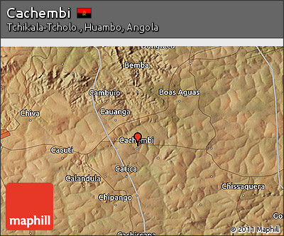Satellite 3D Map of Cachembi
