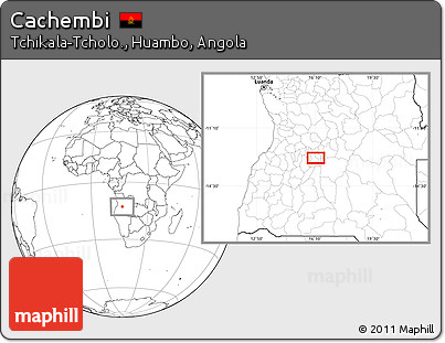 Blank Location Map of Cachembi