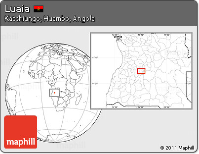 Blank Location Map of Luaia