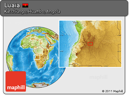 Physical Location Map of Luaia