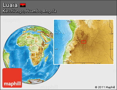 Physical Location Map of Luaia