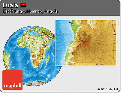 Physical Location Map of Luaia