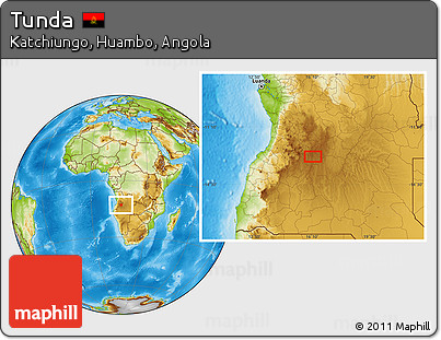 Physical Location Map of Tunda
