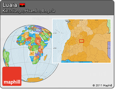 Political Location Map of Luaia