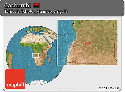 Satellite Location Map of Cachembi