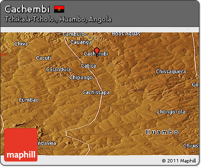 Physical Panoramic Map of Cachembi