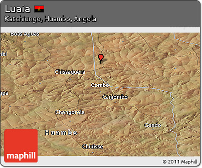Satellite Panoramic Map of Luaia