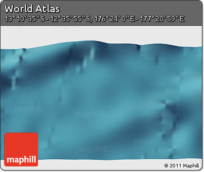 Satellite 3D Map of the Area around 12° 53' 15" S, 176° 52' 30" E