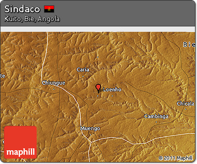 Physical 3D Map of Sindaco