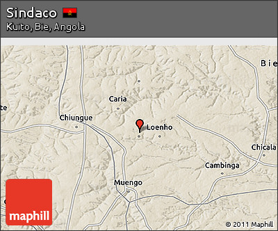 Shaded Relief 3D Map of Sindaco
