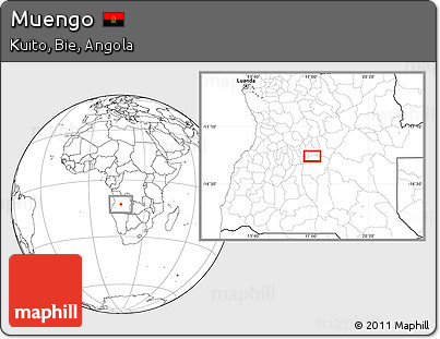 Blank Location Map of Muengo
