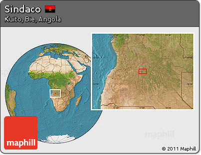 Satellite Location Map of Sindaco