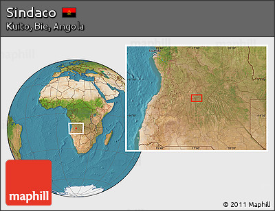 Satellite Location Map of Sindaco